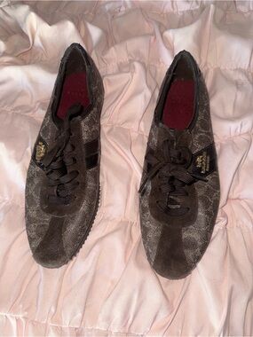 Brown Coach shoes Size US 9